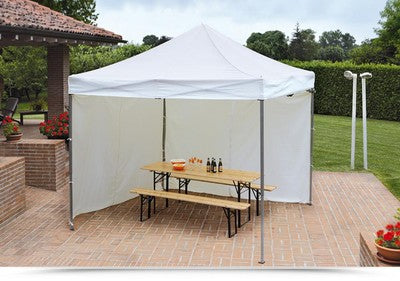 Image of TENDE LATERALI PER GAZEBO FUNCHAL MT. 3X3 GAZEBI ARrossoO GIARDINO ESTERNO