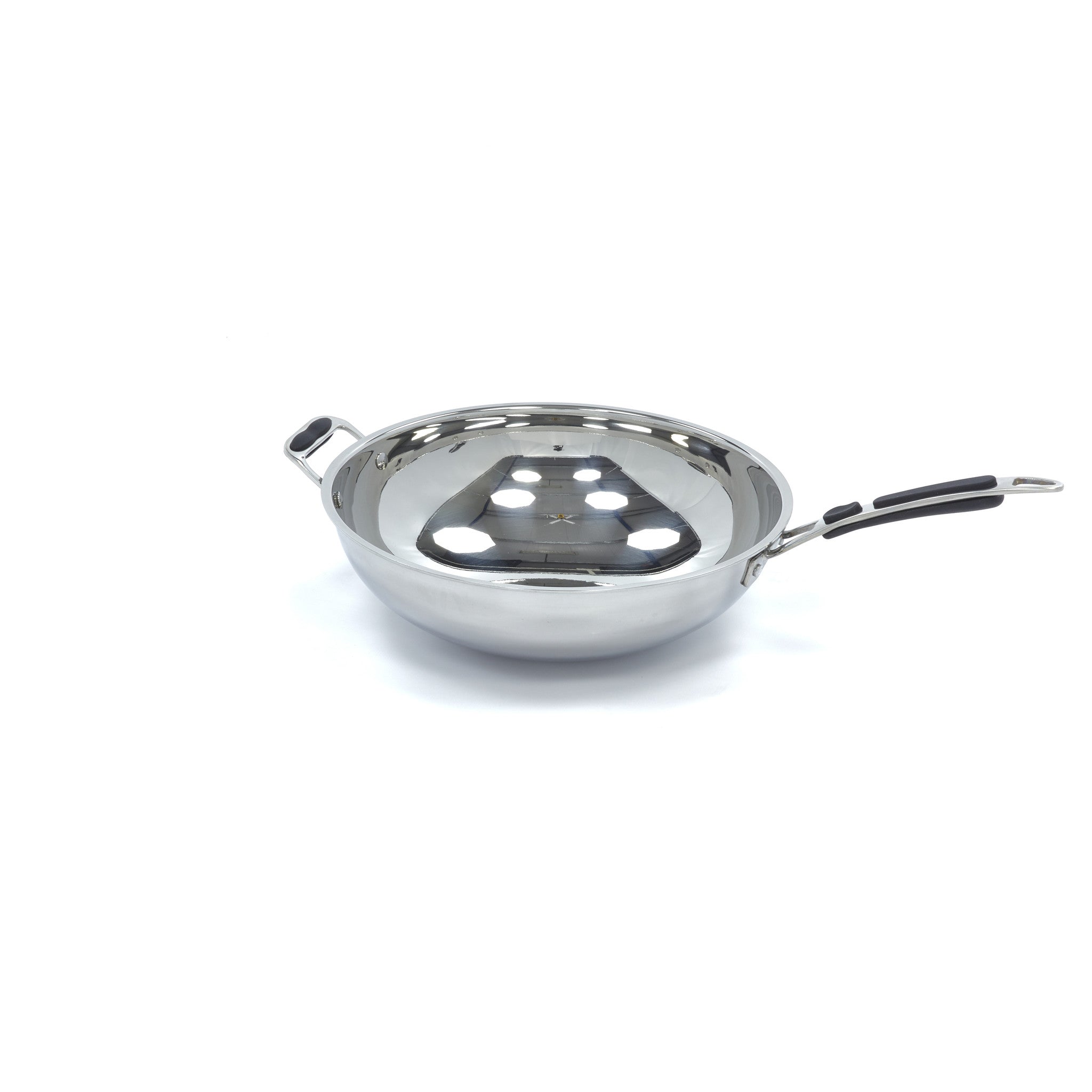 Padella Wok - 36cm - Acciaio Inox - Induzione