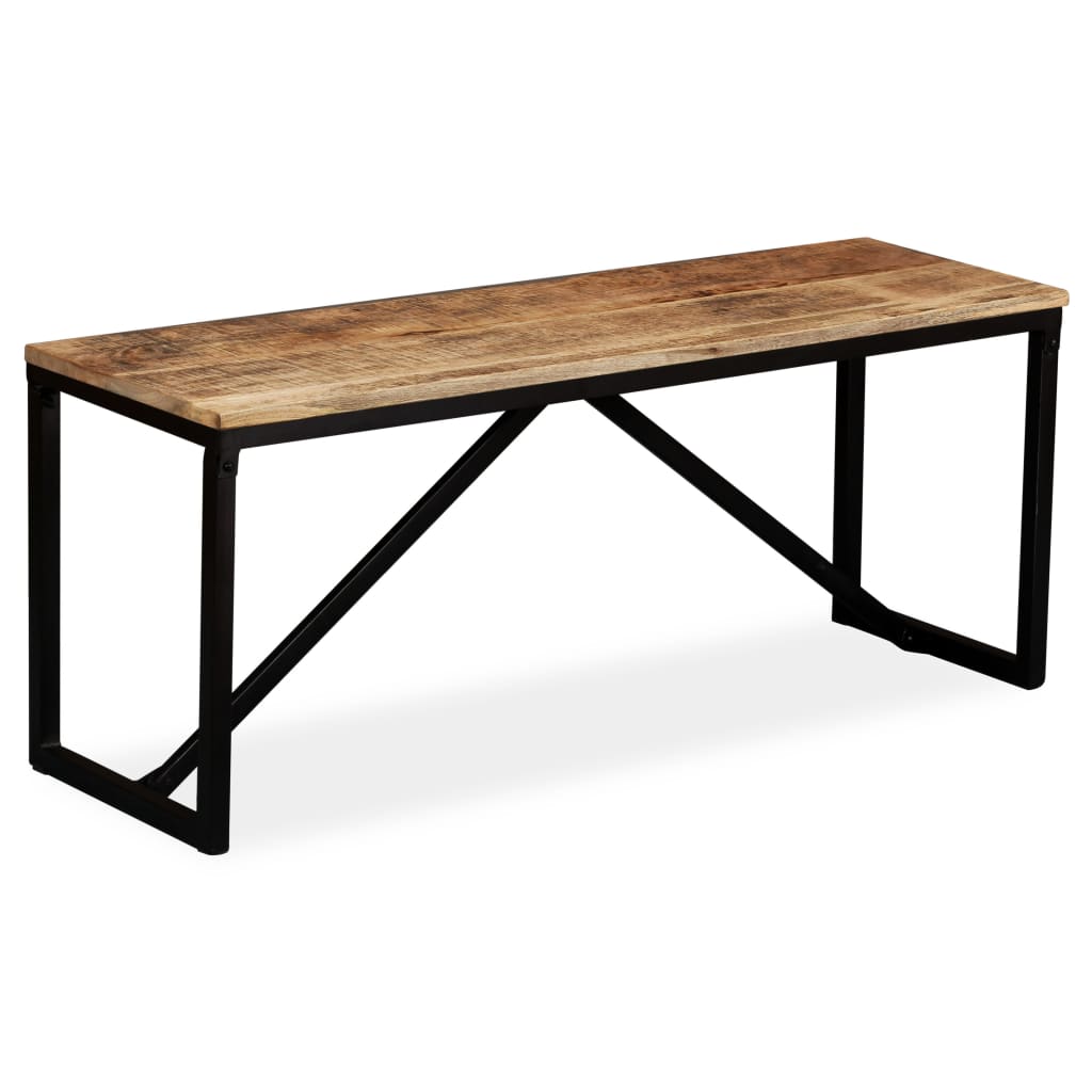 Image of vidaXL Panca in Legno Massello di Mango 110x35x45 cm