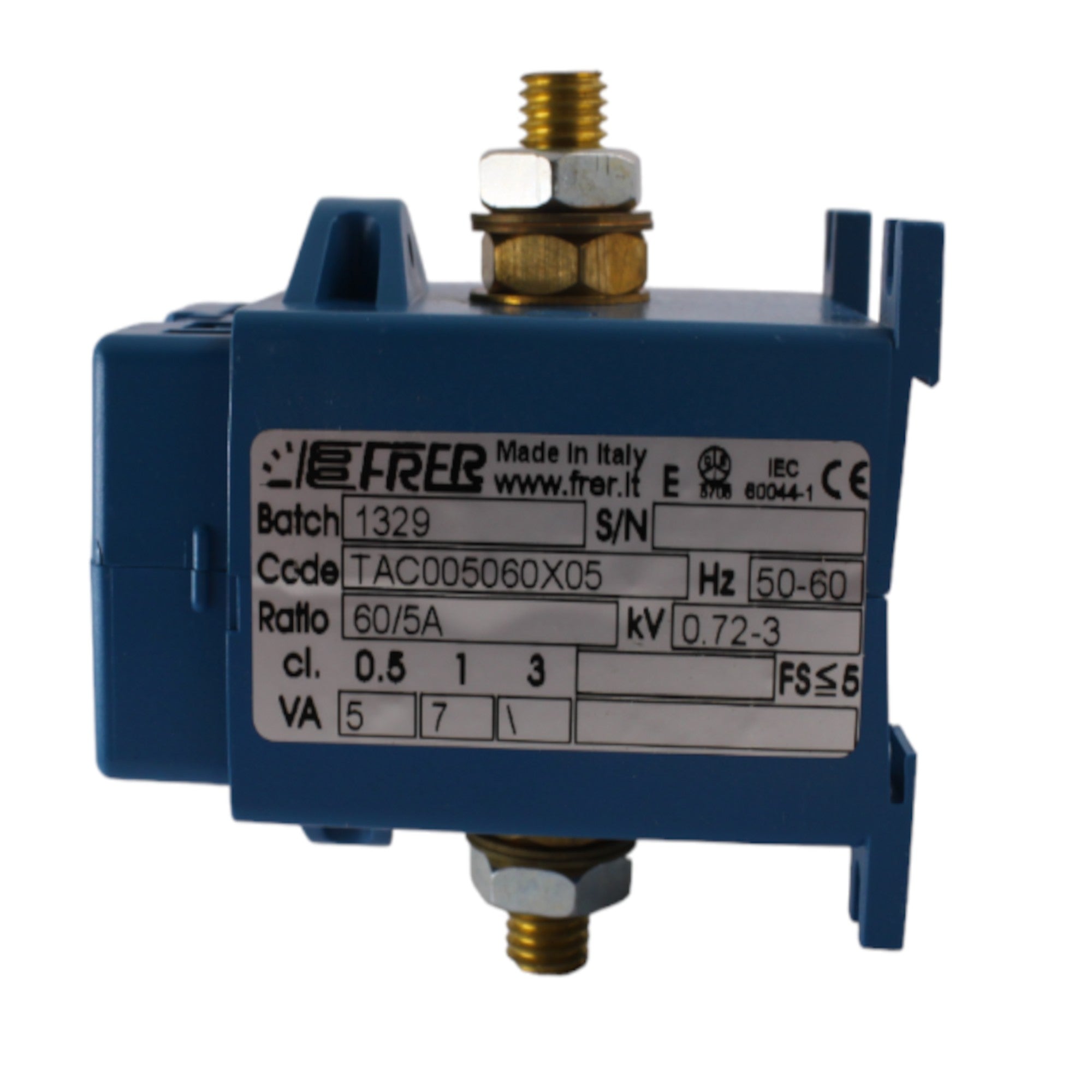 Image of Trasformatore di corrente con primario avvolto 60/5A 5VA CL.05 FRER