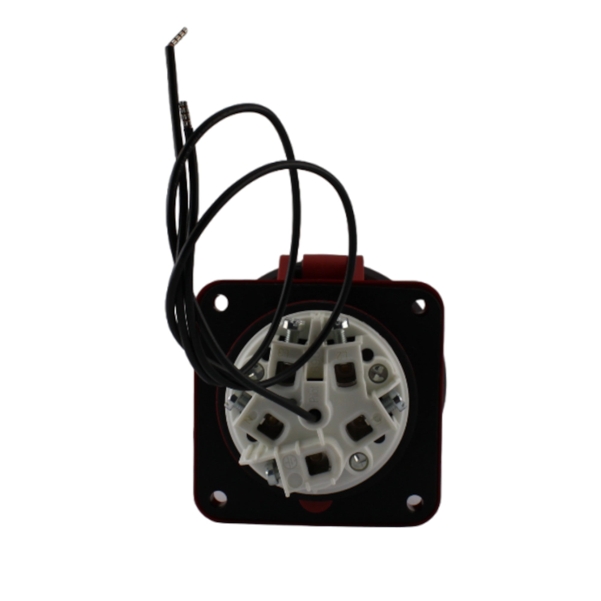 Presa Dritta 63A 3P+N+T 380V IP67 + Pulsante Test PCE