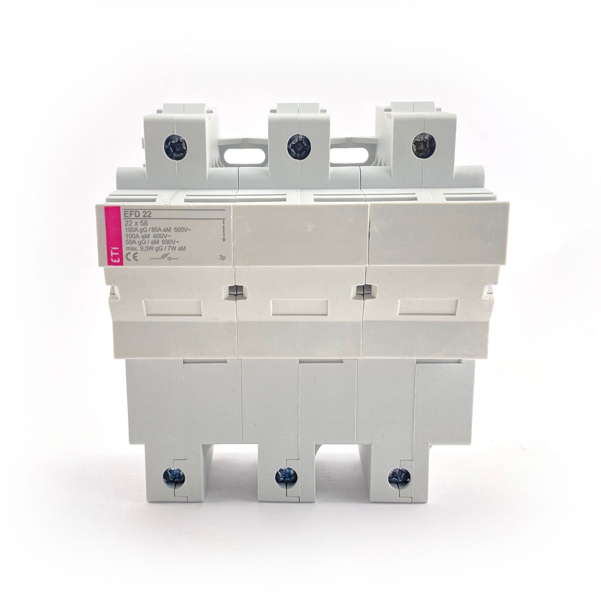 Portafusibile sezionatore 3P 100-125A/690V 22X58 no sign. light Aleyay