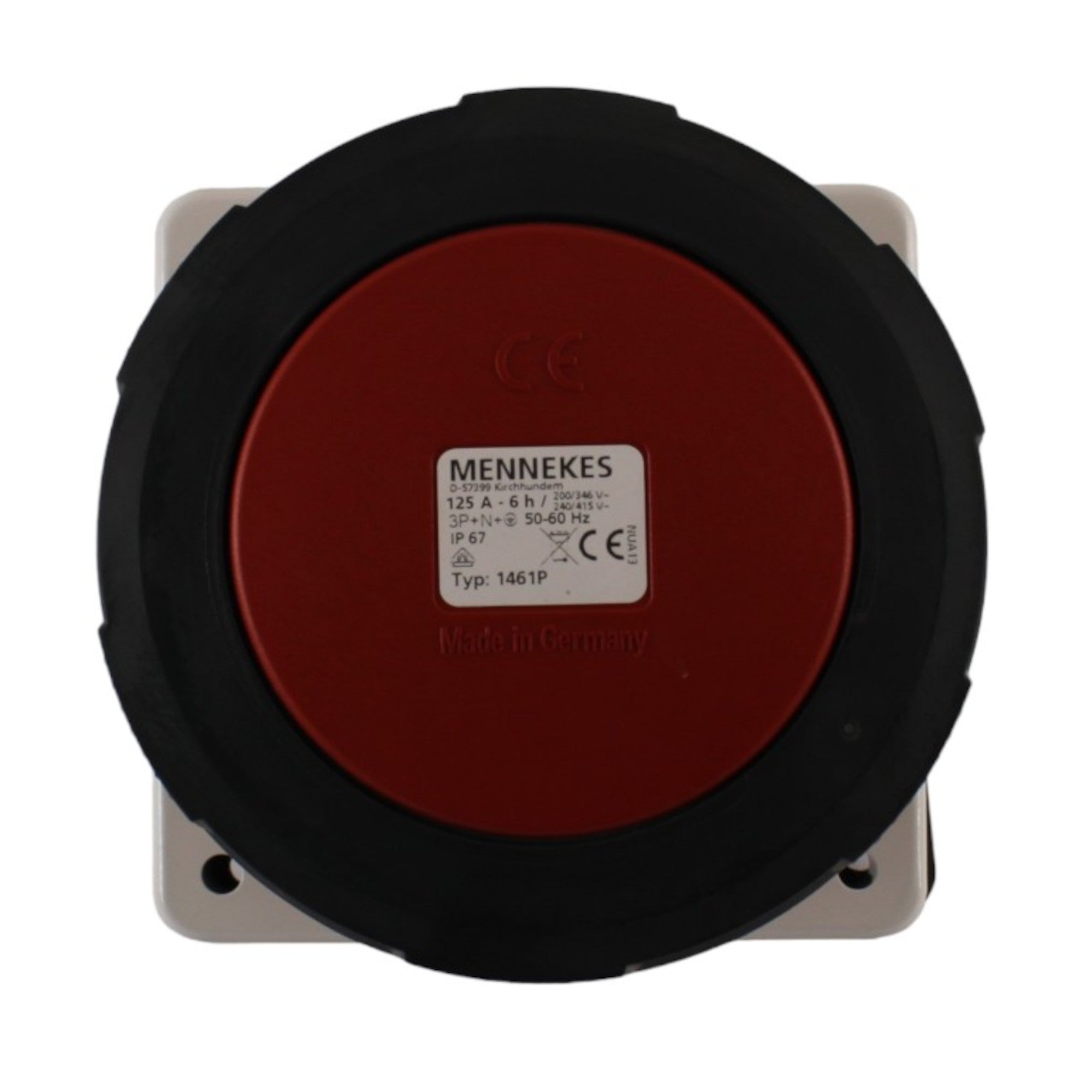 Presa dritta 125A 3P+N+T 380V IP67 con contatto pilota Mennekes