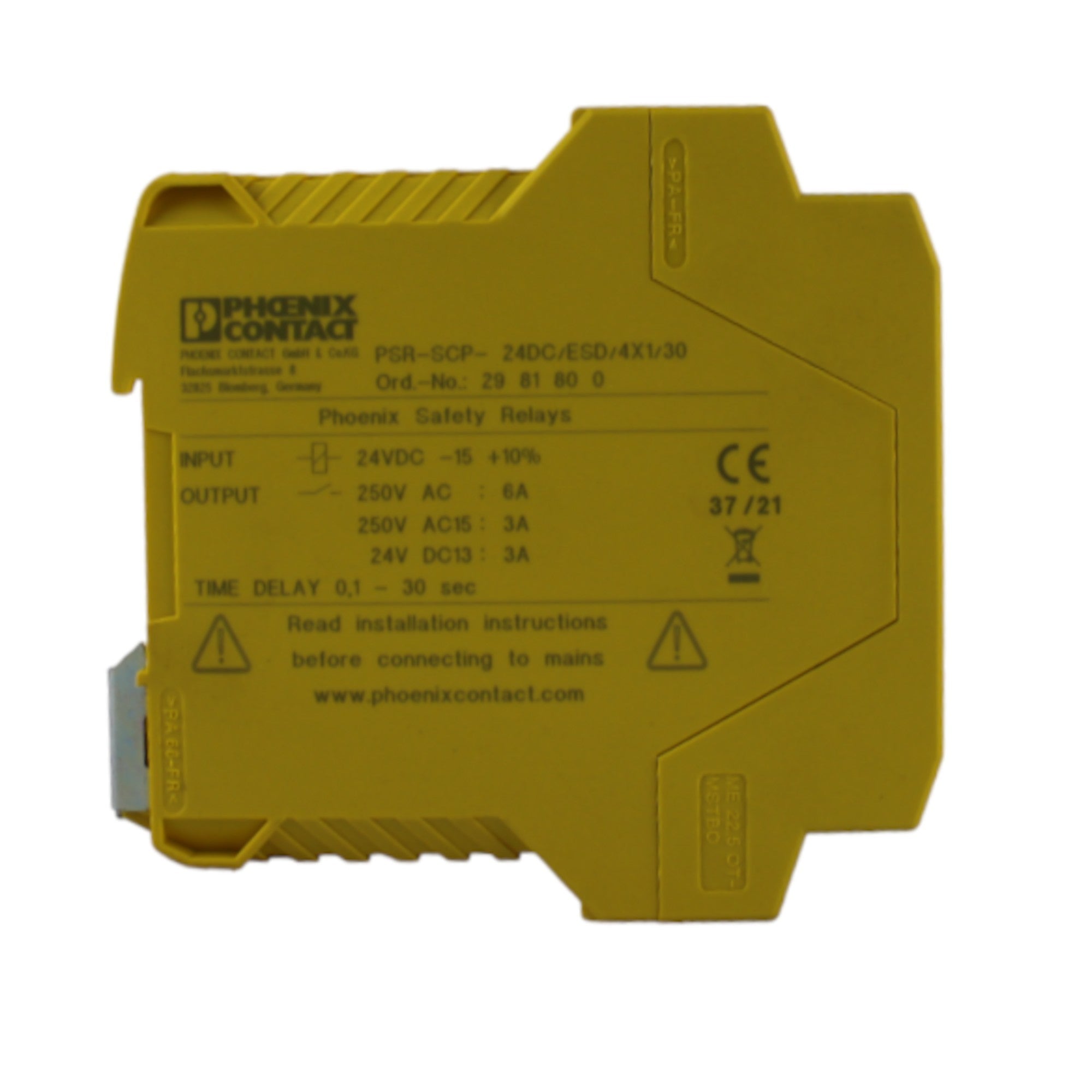 Image of Relè di sicurezza 2 contatti di sicurezza 2 canali Phoenix Contact