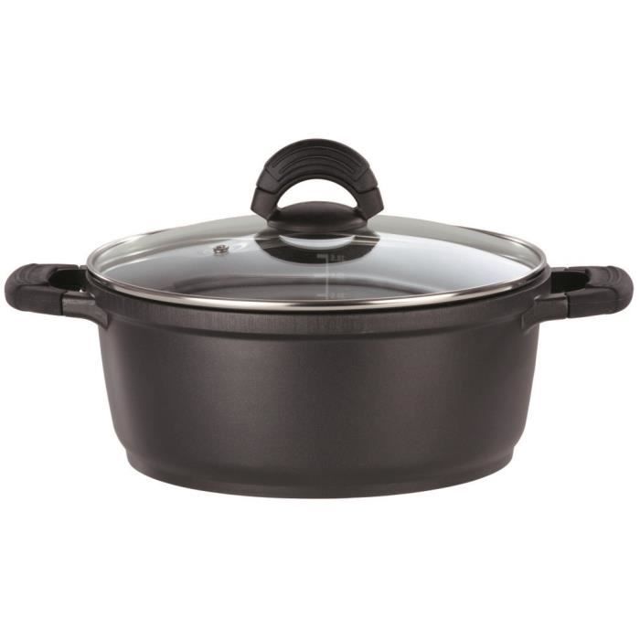 Image of Casseruola in alluminio pressofuso - GSW - SILCOGUSS - 28 cm - Induzione - Nero