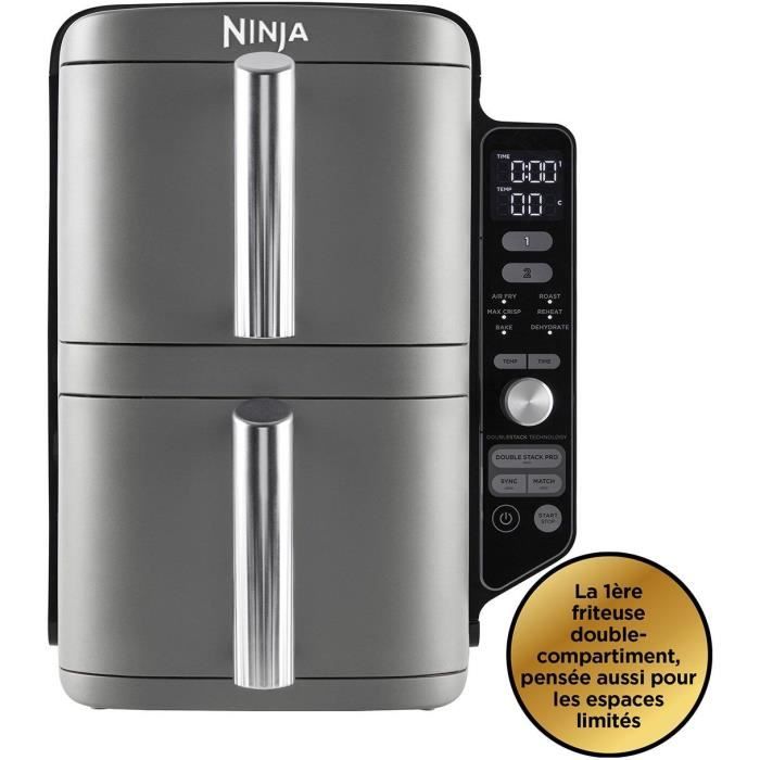 Image of Friggitrice senza olio NINJA Foodi - Double Stack SL400EU - 9,5 L - 2 cassetti cottura indipendenti - 6 modalità di cottura - 2470W
