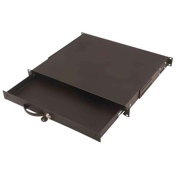 Image of Vassoio per tastiera DIGITUS e amp; Vassoio documenti per armadi da 483 mm (19'').