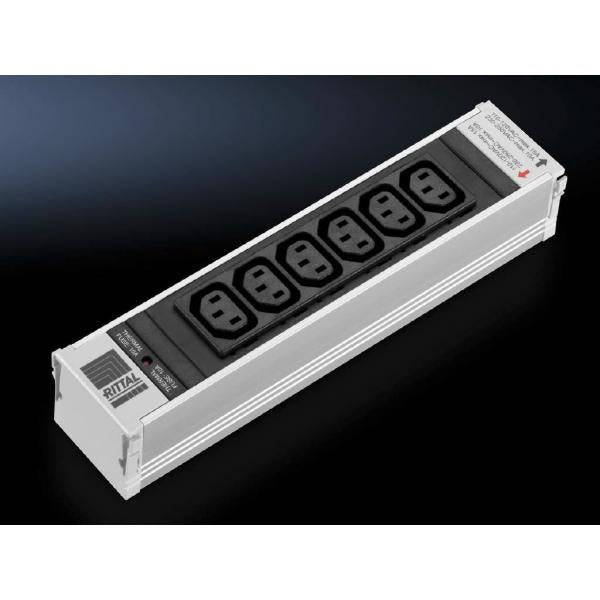 Image of Multipresa Rittal - connessioni ingresso, ingresso alimentazione - uscita: 6 (alimentazione IEC 60320 C13)