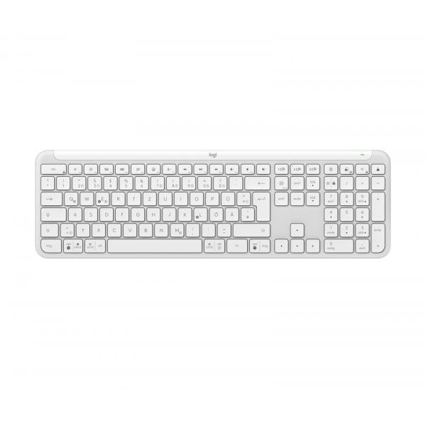Image of Logitech K950 Signature Slim tastiera Ufficio RF senza fili + Bluetooth QWERTZ Tedesco Bianco