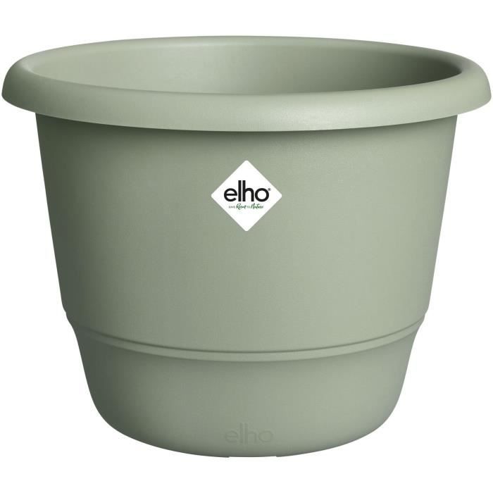 Vaso per fiori - ELHO - Amiga Round 47 - Verde - 47 x H 35 cm - Esterno - 100% riciclato