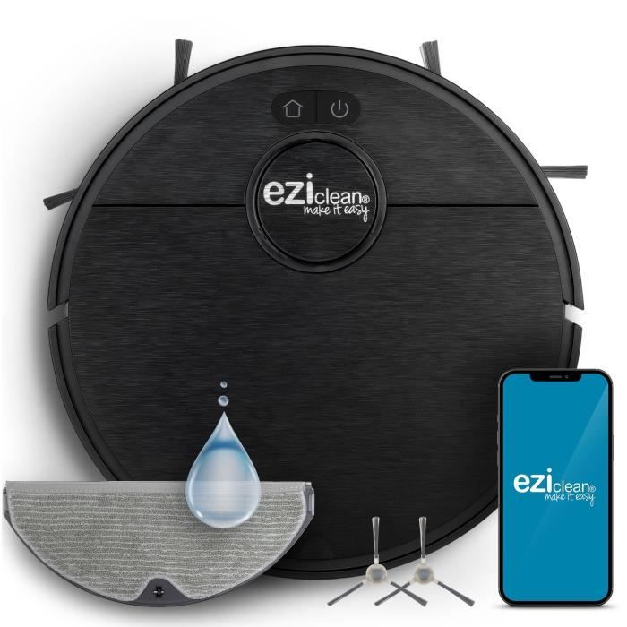 Image of EZIclean I-BOT Z6 MAX - Aspirapolvere e robot lavapavimenti connessi 150 min - 2 kPa - 0,43 L - Nero