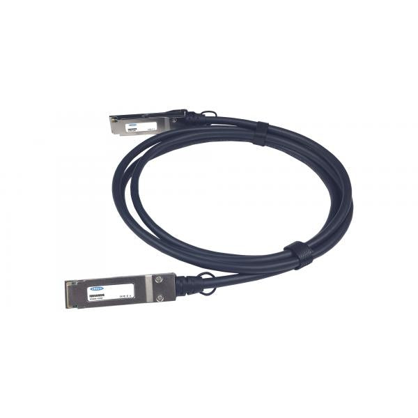 Image of Origin Storage E100G-QSFP-QSFP-P-0101-OS cavo InfiniBand e in fibra ottica 1 m QSFP28 DAC Nero (Origin Storage E100G-QSFP-QSFP-P-0101 Ruckus Brocade Compatible Direct Attach Copper Cable QSFP28 100GBase-CU [Passive Twinax 1m])