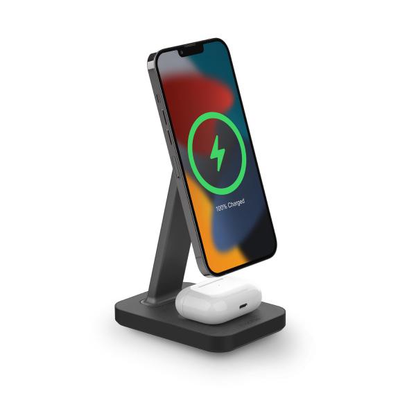 Image of mophie 401309751 Caricabatterie per dispositivi mobili Auricolare, Smartphone Nero AC Carica wireless Ricarica rapida Interno (mophie 401309751 oplader til mobil enh)
