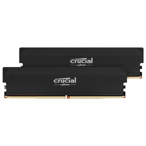 Memoria RAM - CRUCIAL - Kit Pro DDR5 da 32 GB (2x16 GB) - 6000 MHz - CL36 - Edizione overclocking - CP2K16G60C36U5B
