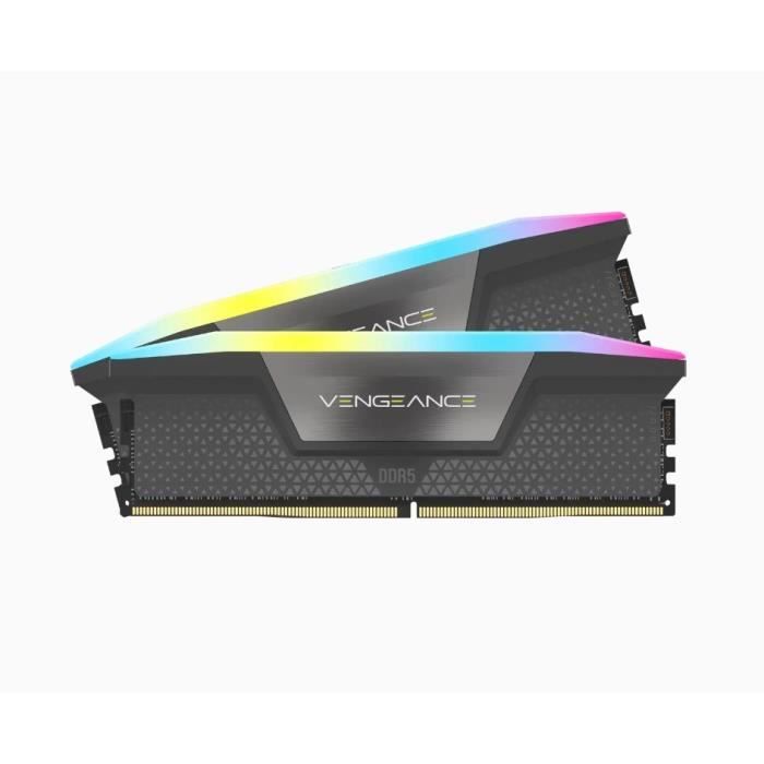 RAM Memory - Corsair - Revenge RGB DDR5 - 32GB 2x16GB Dimm - 5600 MHz - 1.25V - grigio (CMH32GX5M2B5600Z36K)