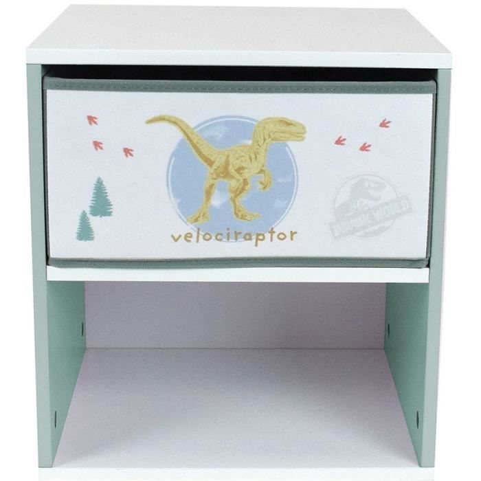Image of Capestro con cassetto dei dinosauri - Word Jurassic - Fun House - H.36 X L.33 X D.30 cm