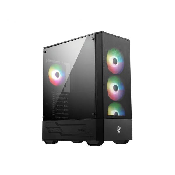 Image of MSI MAG Forge 112R e' uno case mid-tower dotato di pannello in vetro temperato e ventole pre-installate ARGB.