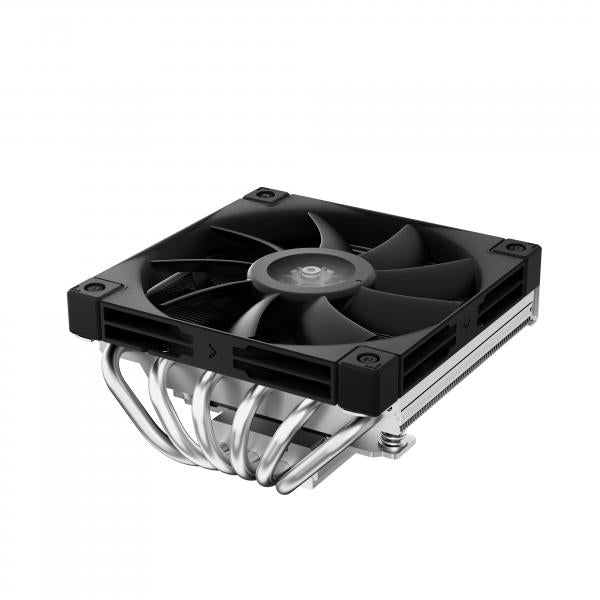 DeepCool AN600 Processore Raffreddatore d'aria 12 cm Alluminio, Nero 1 pz (DeepCool AN600 Low-Profile CPU Cooler, 1x 120mm PWM Fans, Aluminium Fins, C