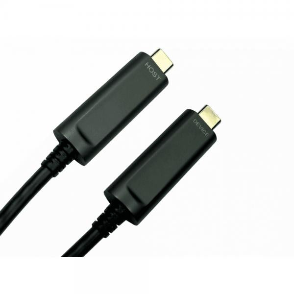 Image of Cables Direct AOCUSB3C-005 cavo USB USB 3.2 Gen 1 [3.1 Gen 1] 5 m USB C Nero (5m USB 10Gbps Type C AOC Cable)