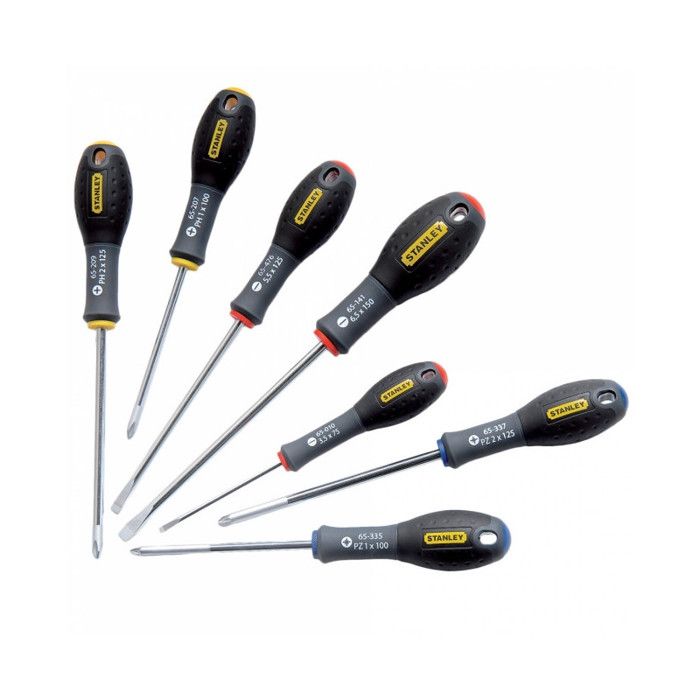 Set di 7 cacciaviti - STANLEY FATMAX - 0-65-438 - Elettricista + Meccanico + Phillips + Pozidriv