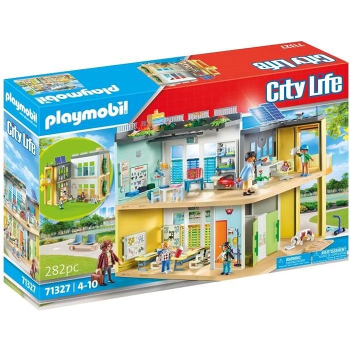 Image of PLAYMOBIL 71327 Scuola attrezzata - Vita cittadina - Scuola - Amore per imparare Universo scolastico