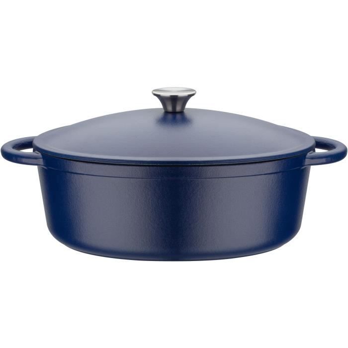 GSW - Blue Magic - Cocotte - 33 x 26 cm - Ghisa - Blu - Tutte le fonti di calore inclusa l'induzione