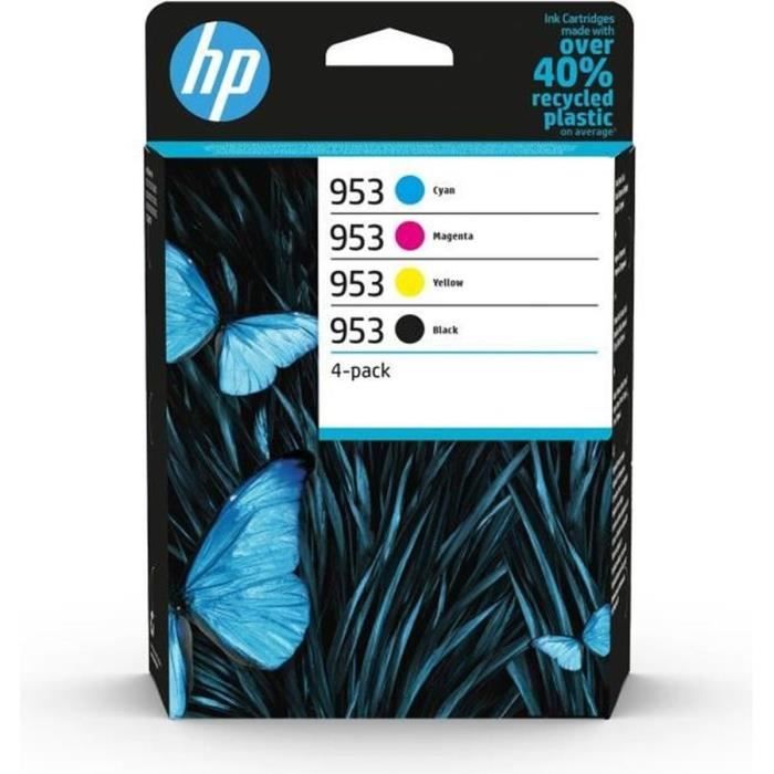 Image of Confezione da 4 cartucce di inchiostro originali HP 953, nero / ciano / magenta / giallo (6ZC69AE) per HP OfficeJet Pro 7700/8200/8700