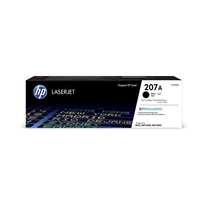 Image of Cartuccia toner nero ad alta capacità originale LaserJet HP 207X (W2210X) per HP Color LaserJet Pro M255 / MFP M282 / M283