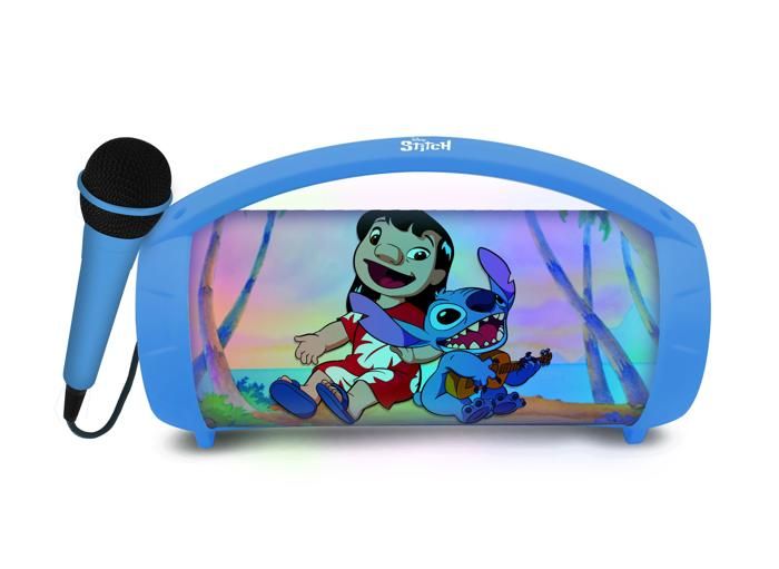 Image of Altoparlante Bluetooth wireless portatile illuminato con microfono Stitch