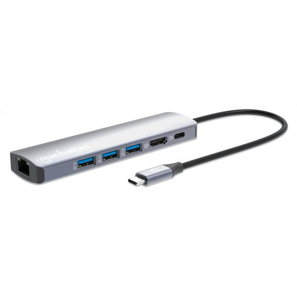 Docking Station USB-C PD 6-in-1 4K Hub Multiporta