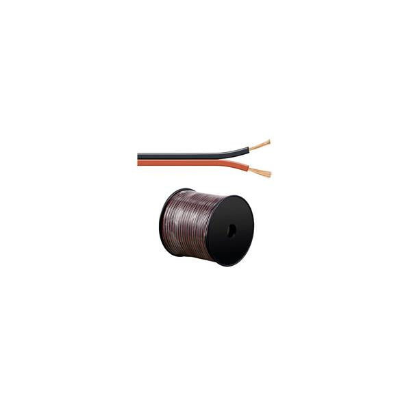 Image of Cavo Audio per diffusori acustici Nero/rosso 2,5 mm matassa 100mt