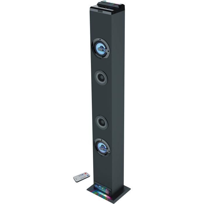 Image of Torre audio Bluetooth - INOVAALLEY - HP58BTH - 60W - Bluetooth V4.1 - Luci - FM - AUX-IN - Supporto rimovibile - Telecomando incluso