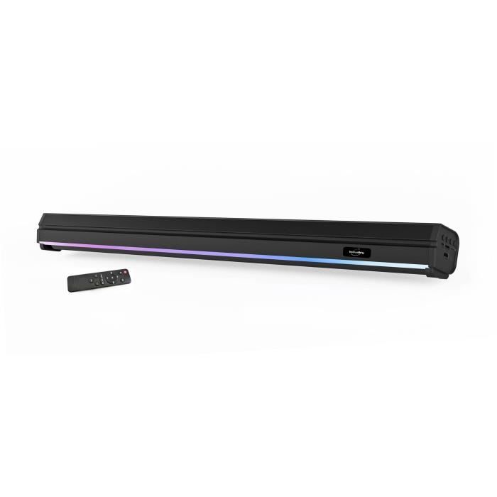Image of Soundbar luminosa - INOVAALLEY - BS11 -60W - LED - Bluetooth V5.0 - HDMI - USB 2.0 - micro SD - FM - batteria 2400mAh