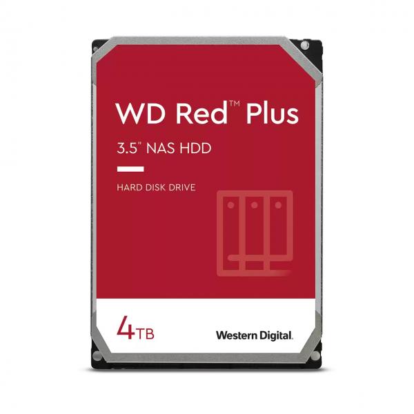 WESTERN DIGITAL WD RED PLUS HDD 4TB (WD40EFPX) - HARD DISK INTERNO - 3.5'''' - IDEALE PER NAS
