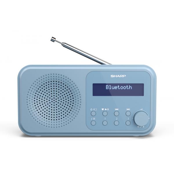 Image of SHARP DR-P420(BL) - RADIO DIGITALE PORTATILE - DAB/DAB+ - LCD MONOCROMATICO - bluTOOTH 5.0 - blu