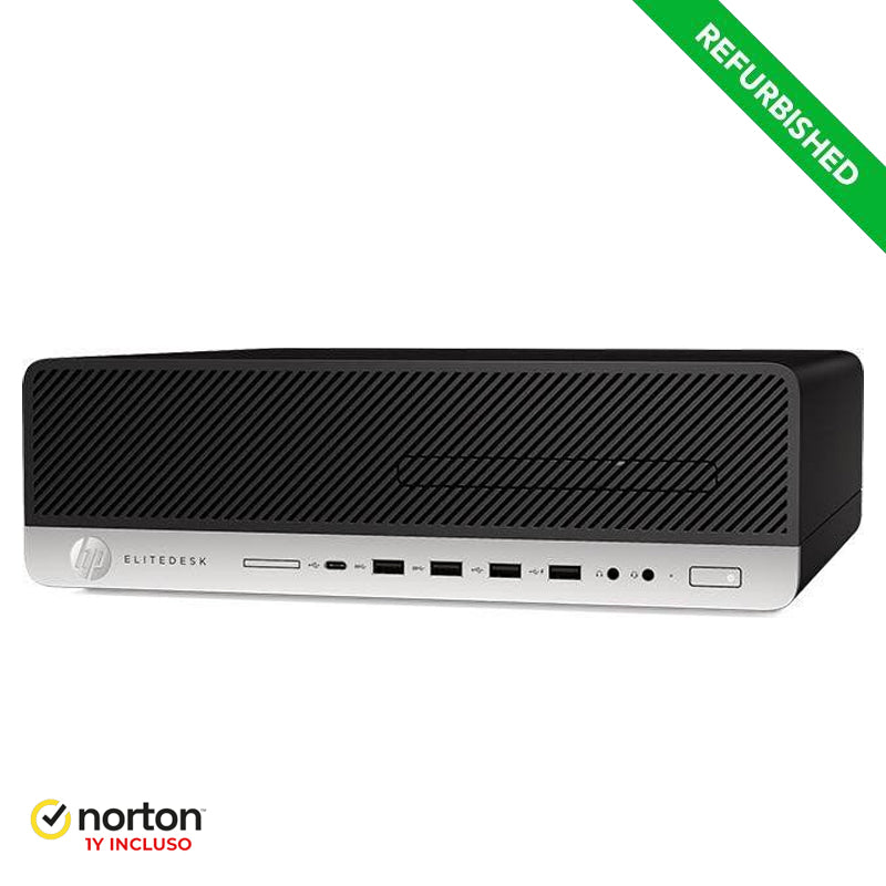 HP 600/800 G3 SFF (REFURBISHED RINOVO GRADO A) - PC DESKTOP - CPU INTEL i3 GEN.7 - RAM 8GB - SSD 256GB - NO DVD - W11 PRO + NORTON - Garanzia 1 anno