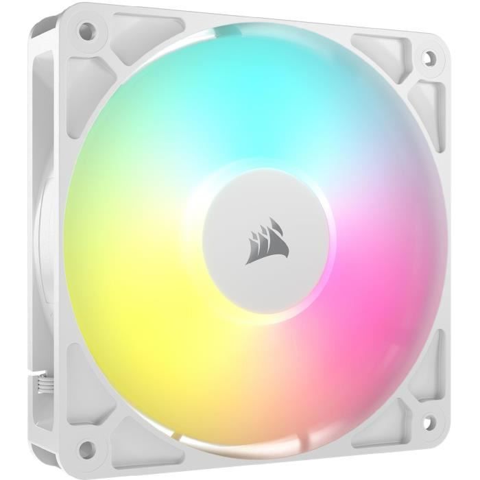 Ventola ARGB da 120 mm - CORSAIR - RS120 - Bianco - Raffreddamento ad alte prestazioni ed effetti di luce ARGB