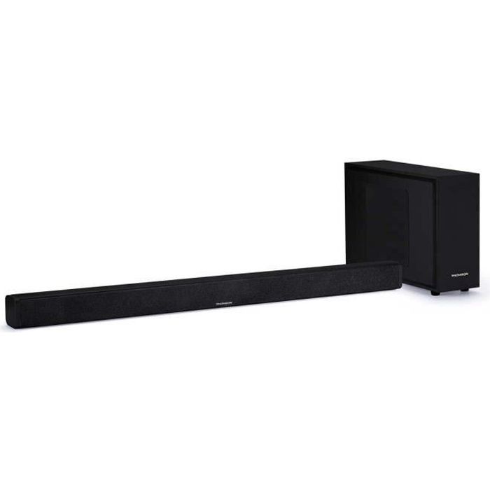 Thomson SB250BT 2.1 Sound Bar con subwoofer - Potenza 200 Watt - Bluetooth - Ingresso RCA - USB / SD - Telecomando