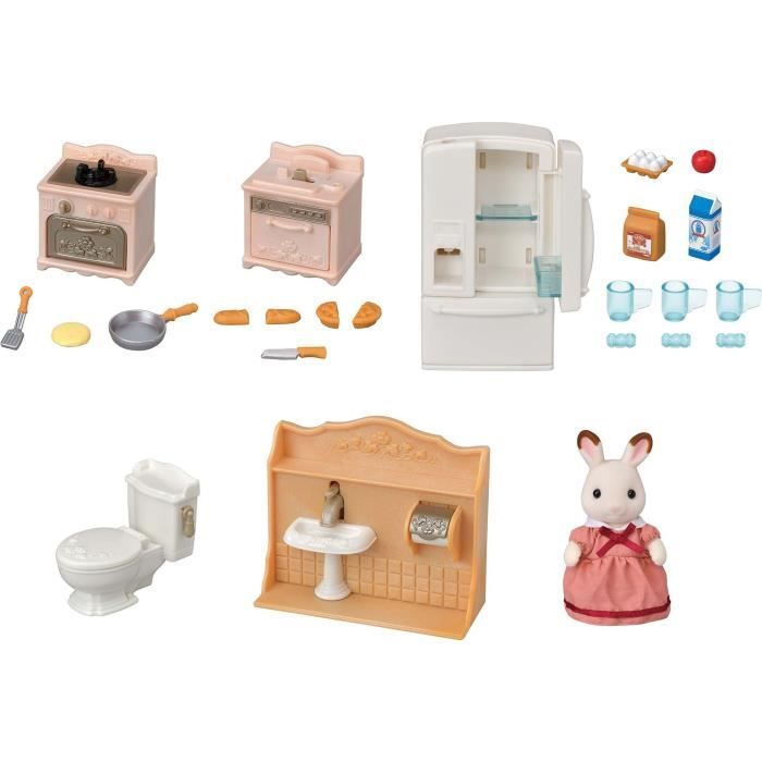 Image of The Cozy Cottage e Maman Furnishings Set - Sylvanian Families - 5449 - da 3 anni