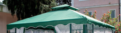 TELO CON AIR VENT DI RICAMBIO PER GAZEBO MT. 3X3 VERDE O BIANCO