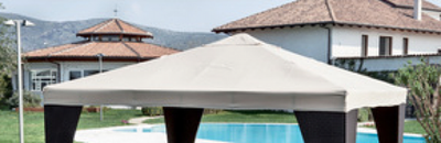 TELI CON AIR VENT DI RICAMBIO PER GAZEBO MT. 3X4 BIANCO