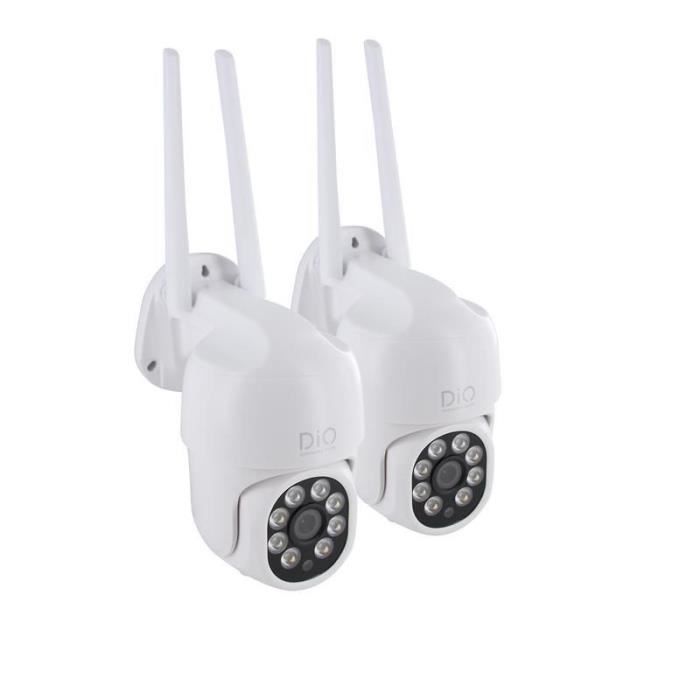 Image of Telecamere da esterno - DIO CONNECTED HOME - Set di 2 - Rotazione cablata Dual Band - 4 MP