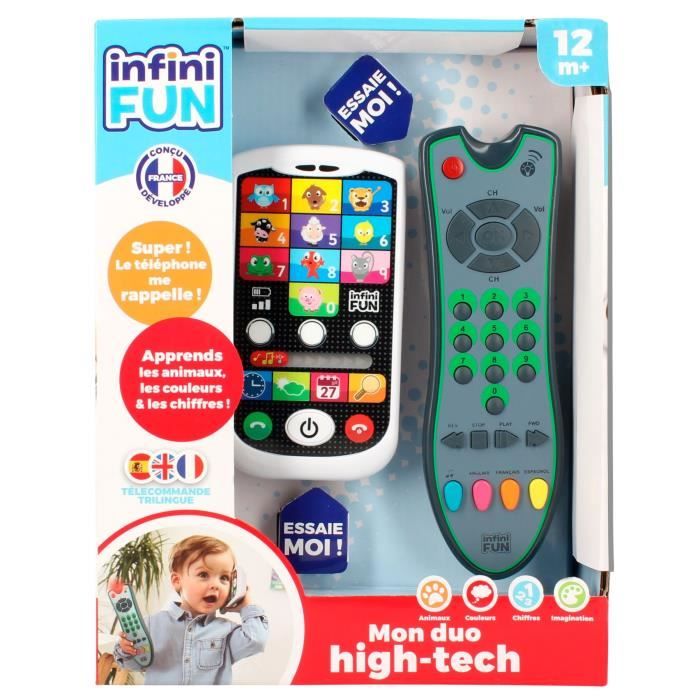 Image of Telefono e telecomando - KD - Mon Duo High-Tech - Imparare animali, numeri e colori