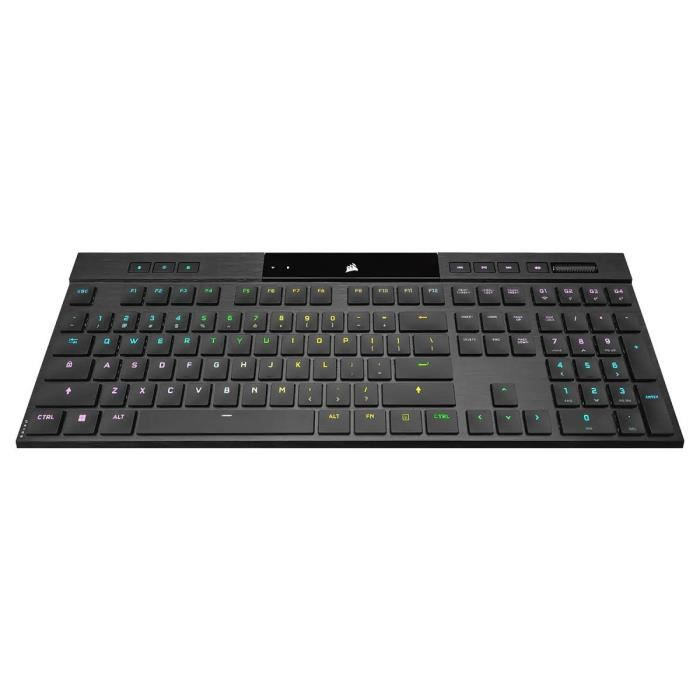 Tastiera da gioco meccanica ultrafin - Azerty - Corsair - K100 Air Wireless - Readlight a LED RGB - Nero (CH -913A01U -fr)