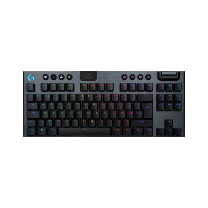 Image of Tastiera da gioco - wireless - Logitech G - G915 TKL X - Interruttore a clic - AZERTY - Nera