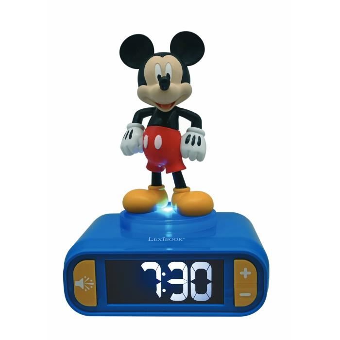 Image of Sveglia digitale con luce notturna 3D di Topolino ed effetti sonori