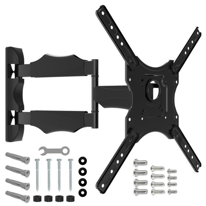 Supporto a parete girevole NANOOK per TV da 32-55 pollici - Inclinabile - Supporto a parete per TV LCD, LED, QLED e OLED