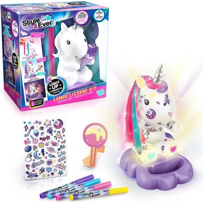 Image of Style 4 Ever - Lampada Cosmic Unicorn per decorare Edizione da collezione - OFG 270 - Canal Toys