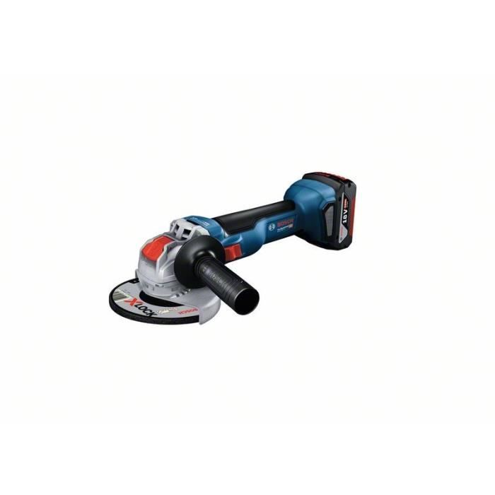 Image of Smerigliatrice angolare bosch professionista GWX 18V-10 + 2 batterie 5,0ah + gal 1880 + l-boxx x-lock