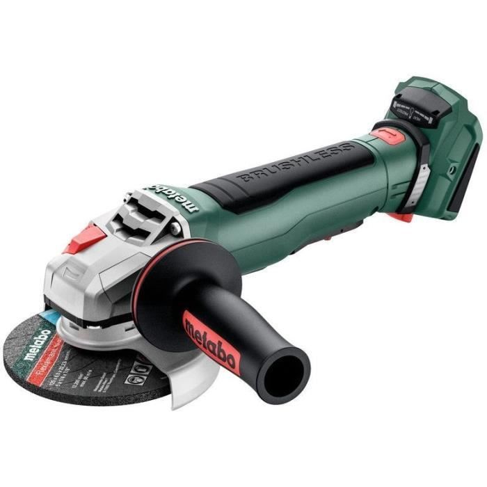 Smerigliatrice angolare a batteria - METABO - WPB 18 LT BL 11-125 Quick - 18 V - MetaBOX 165 L